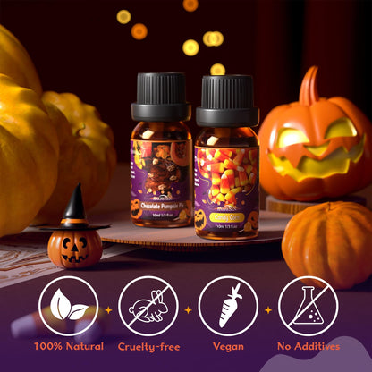 Halloween Essential Oil Set – SNOWSEN Fall Fragrance Oils for Diffusers & DIY
