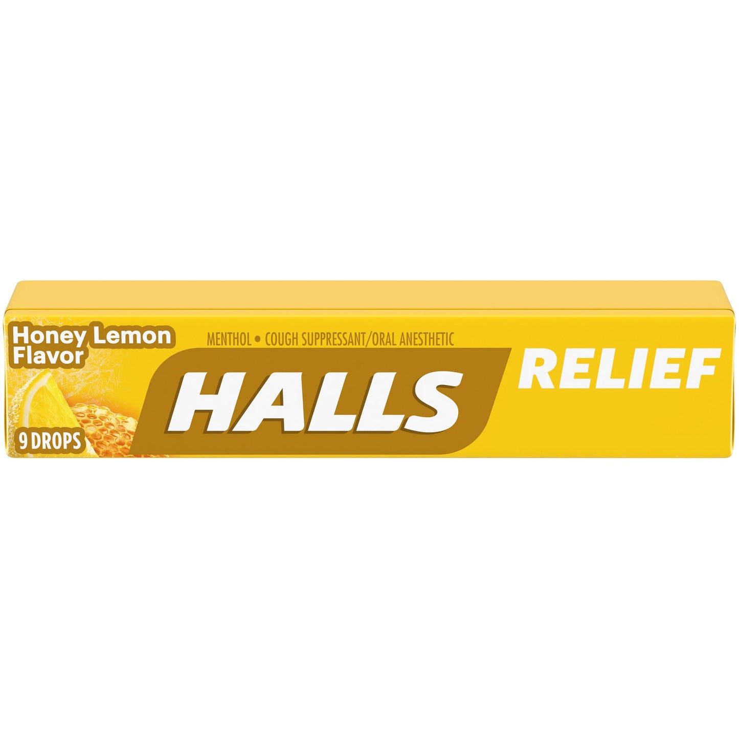 Halls Mentho-Lyptus Menthol Drops — Honey-Lemon, 9-Count (Pack of 20)