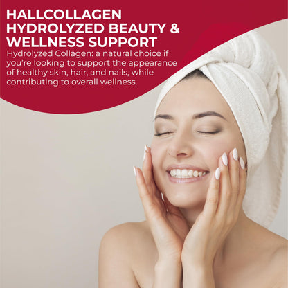 Hallusa Collagen Peptides Powder 1000mg + Vitamin C – BlackBerry & Blueberry Flavor | 4g per Serving