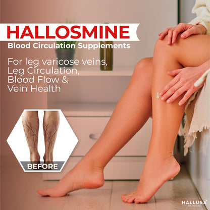 Hallusa Natural Diosmin Circulation - Support for Circulation & Veins - Diosmin Supplement