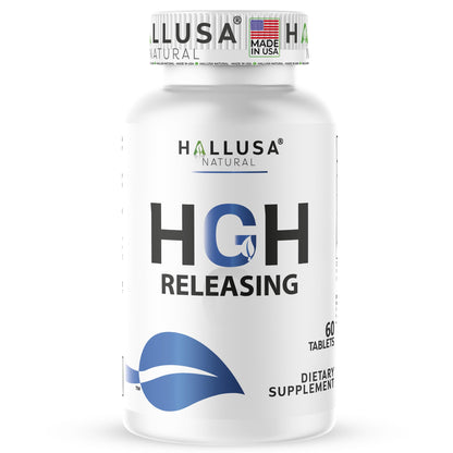 Hallusa Natural HGH Complex - Amino Acid Supplement | 60 Tablets