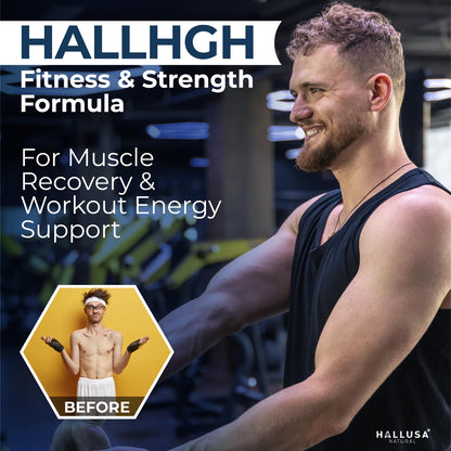 Hallusa Natural HGH Complex - Amino Acid Supplement | 60 Tablets