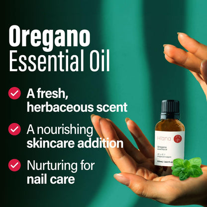 H'ana Oregano Essential Oil - 1.02 Fl Oz | Hair, Skin, Diffuser, Aromatherapy & DIY Candle & Soap Making