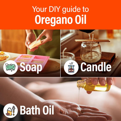 H'ana Oregano Essential Oil - 1.02 Fl Oz | Hair, Skin, Diffuser, Aromatherapy & DIY Candle & Soap Making