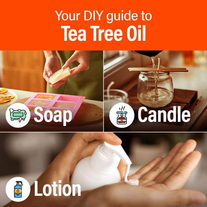 H'ana Tea Tree Essential Oil - 1.02 Fl Oz | Hair, Skin, Diffuser & DIY Crafts