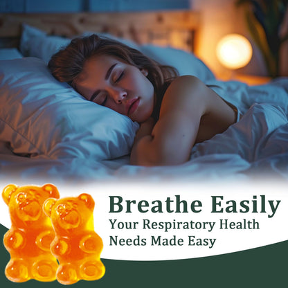 Hanachi Mullein Gummies – Daily Respiratory Health, 1000mg Mullein Leaf, Pear Flavor (30 Day Supply)