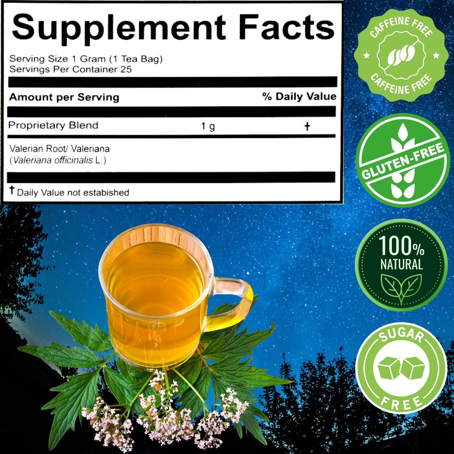 Hanan Valerian Root Tea – Loose Leaf Valerian Tea 2.1 oz (60 g) from Peru