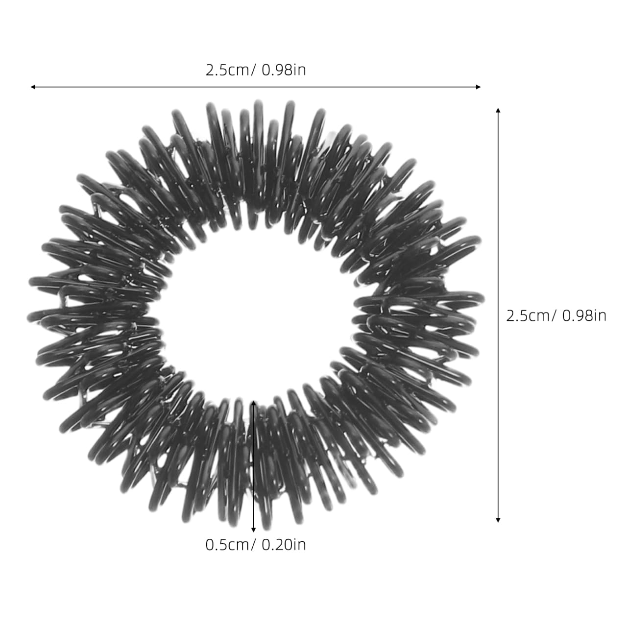 12pcs Spiky Sensory Finger Massage Massager – Golden, Silver & Black
