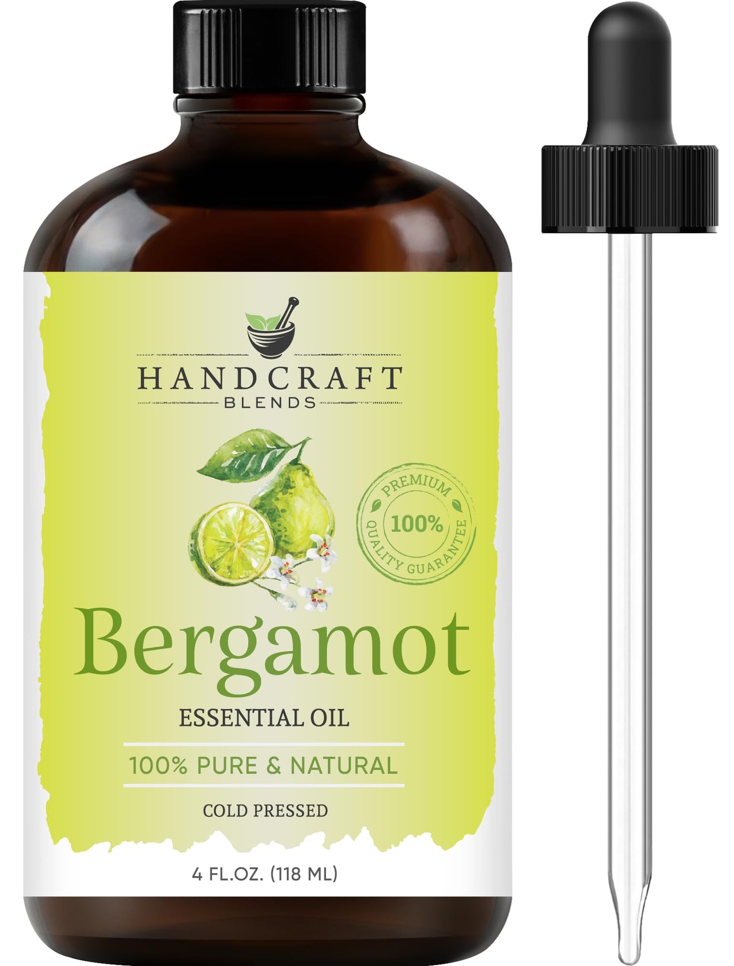 Handcraft Blends Bergamot Essential Oil – 4 oz – Pure & Natural
