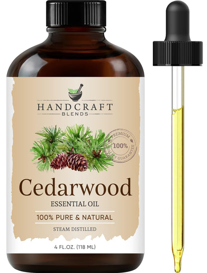 Handcraft Blends Cedarwood Essential Oil – 4 oz – 100% Pure & Natural | Premium Grade