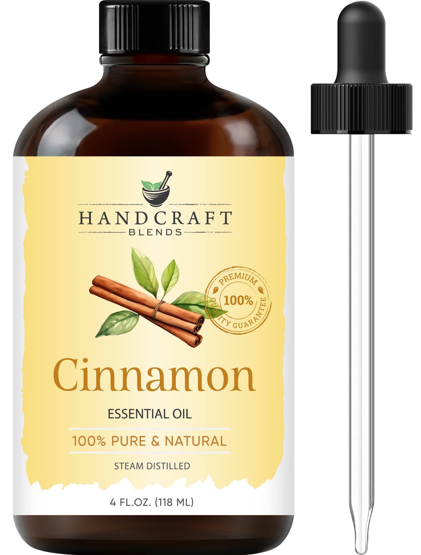 Handcraft Blends Cinnamon Essential Oil – 4oz | 100% Pure & Natural, Premium Grade