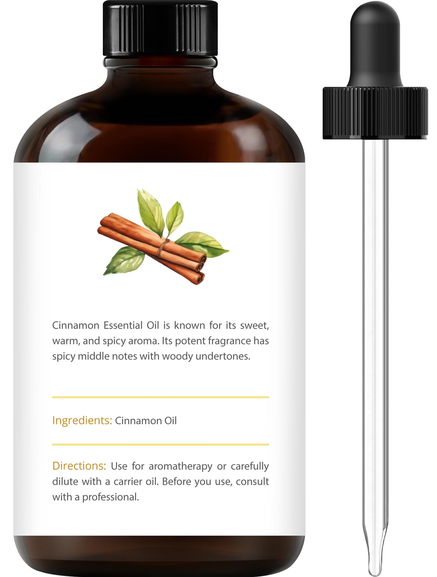 Handcraft Blends Cinnamon Essential Oil – 4oz | 100% Pure & Natural, Premium Grade