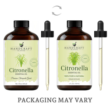 Handcraft Blends Citronella Essential Oil – 4 oz – Pure & Natural Premium Grade