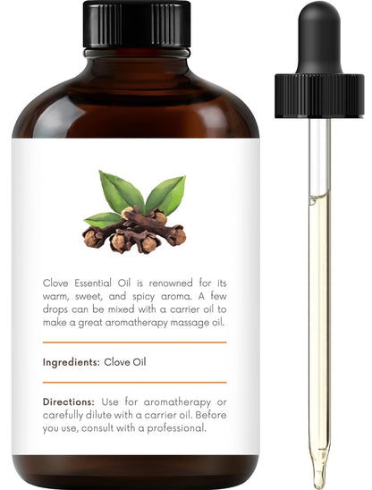 Handcraft Blends Clove Essential Oil – 4 oz – 100% Pure & Natural