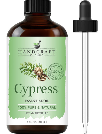 Cypress Essential Oil – Handcraft Blends, 1 fl oz | 100% Pure & Natural, Premium Grade