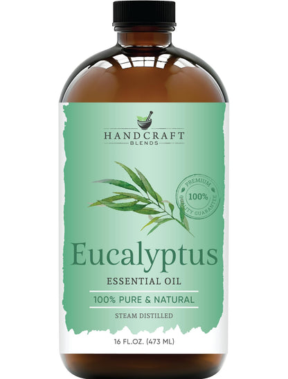 Handcraft Blends Eucalyptus Essential Oil – 16 oz, 100% Pure & Natural
