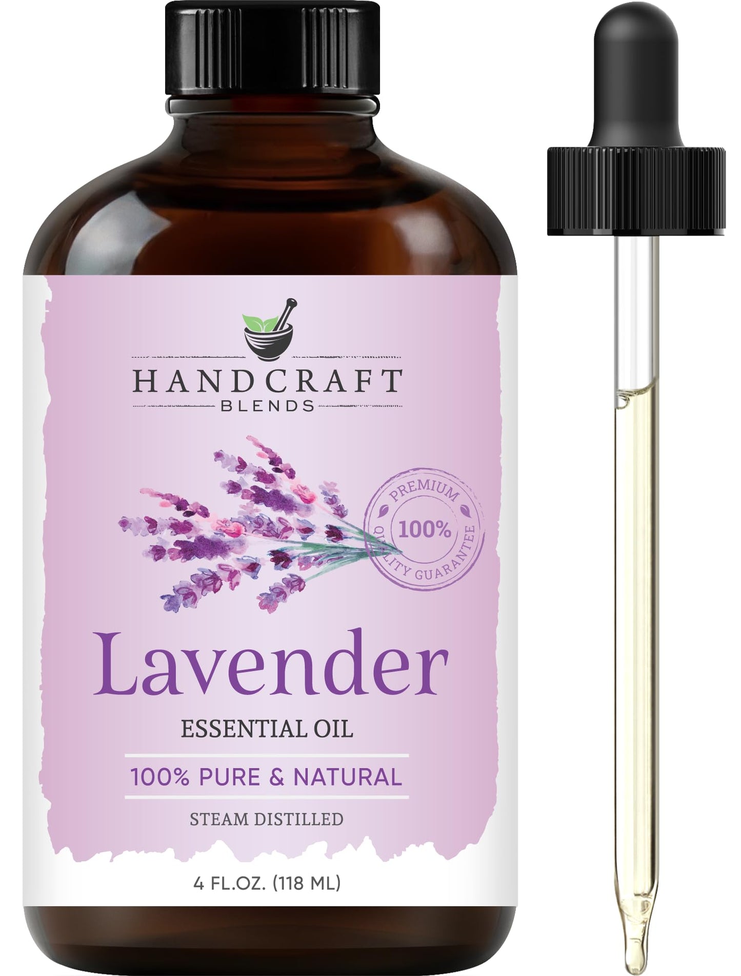Handcraft Blends Lavender Essential Oil – 4 Fl Oz – 100% Pure & Natural, Premium Grade