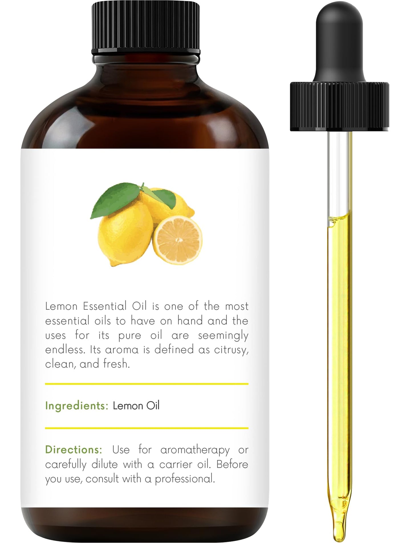 Handcraft Blends Lemon Essential Oil – 1 Fl Oz – 100% Pure & Natural