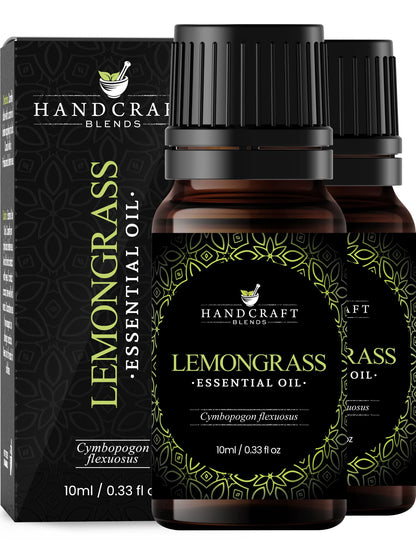 Lemongrass Essential Oil – Handcraft Blends (0.33 oz x2) – 100% Pure & Natural