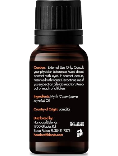 Handcraft Blends Myrrh Essential Oil – 0.33 Fl Oz, 100% Pure & Natural, Premium Grade