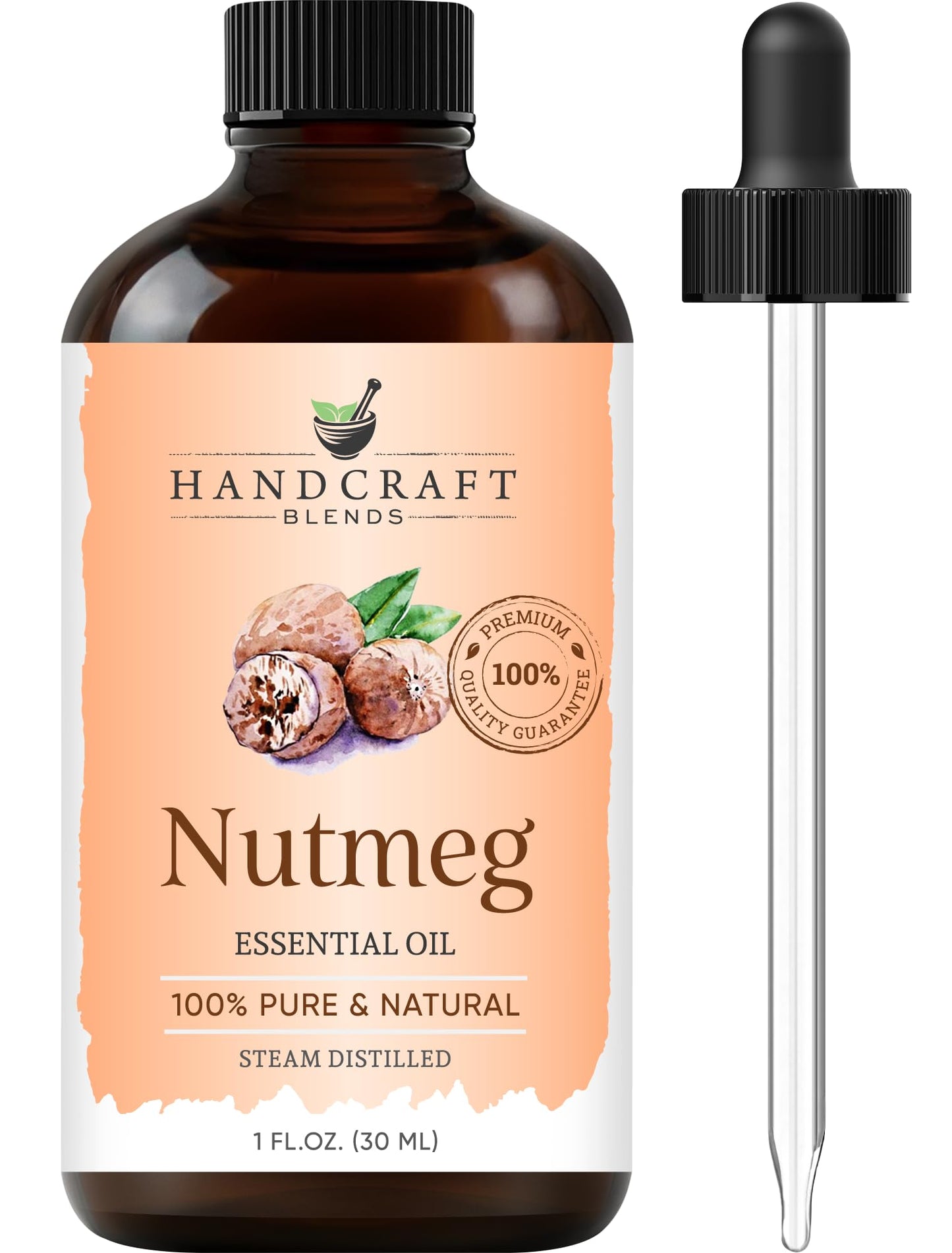 Handcraft Blends Nutmeg Essential Oil 1oz - 100% Pure & Natural