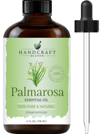 Handcraft Blends Palmarosa Essential Oil - 4 oz - Pure & Natural