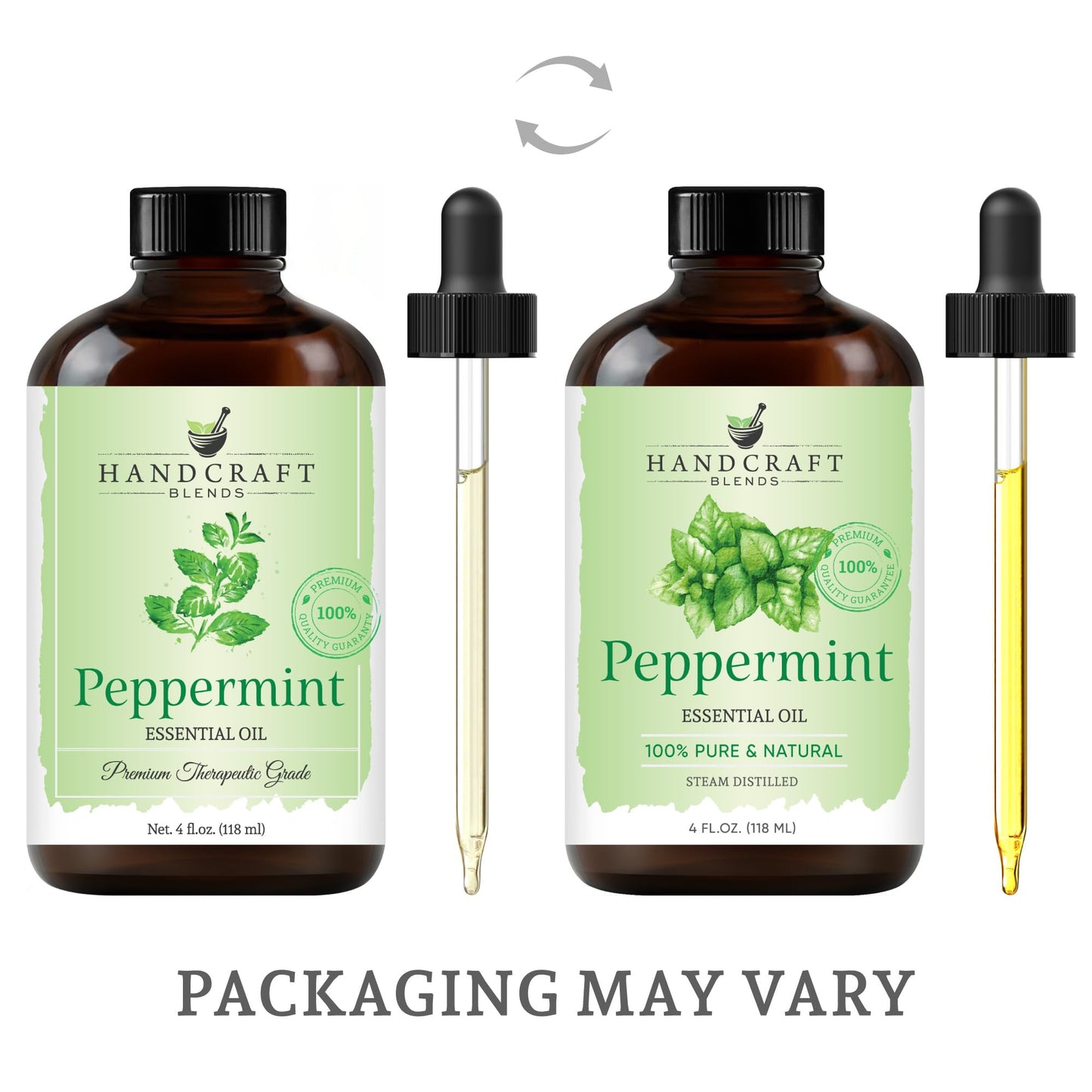Handcraft Blends Peppermint Essential Oil – 4 oz | 100% Pure & Natural Premium Grade
