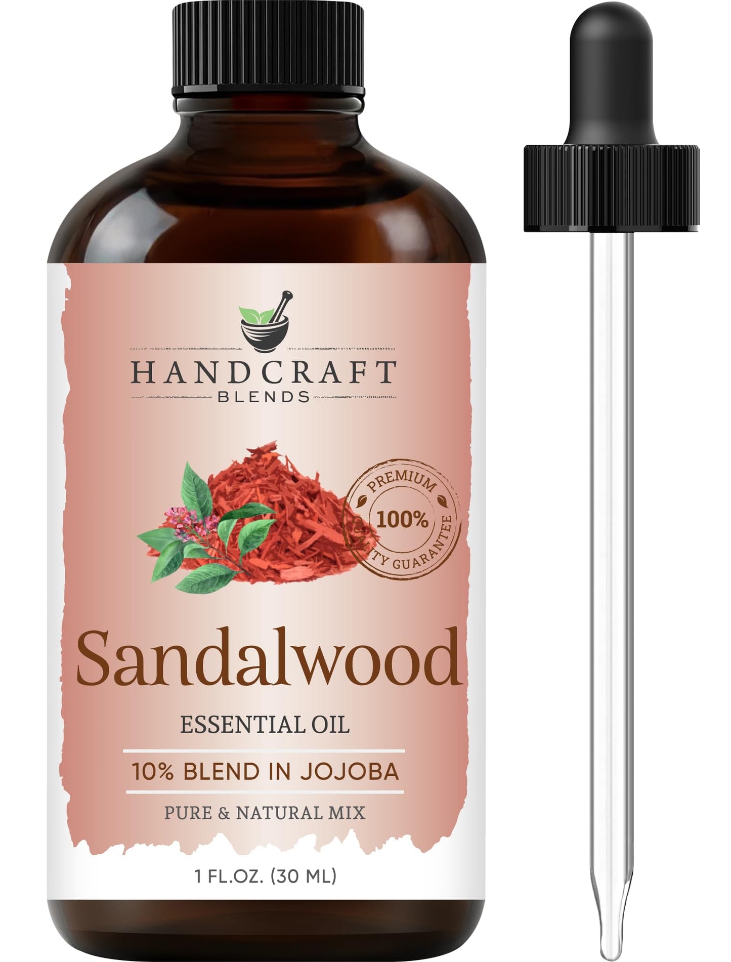 Handcraft Blends Sandalwood Essential Oil – 1 Fl Oz | 100% Pure & Natural, Premium Grade