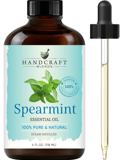 Handcraft Blends Spearmint Essential Oil – 4 Fl Oz | 100% Pure & Natural | Premium Grade