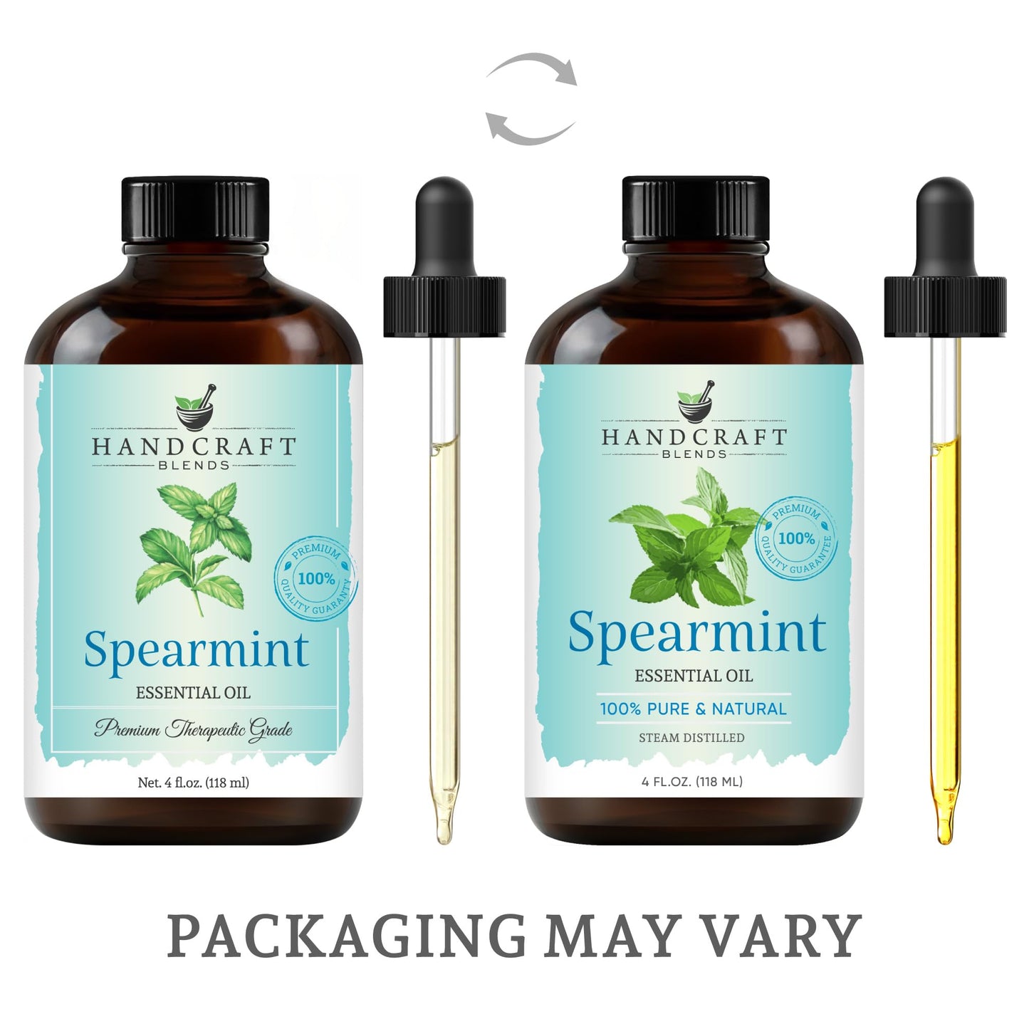 Handcraft Blends Spearmint Essential Oil – 4 Fl Oz | 100% Pure & Natural | Premium Grade