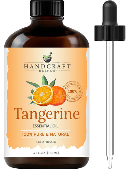 Handcraft Blends Tangerine Essential Oil – 4 oz, 100% Pure & Natural, Premium Grade