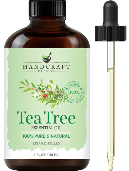Tea Tree Essential Oil – Handcraft Blends – 4 Fl Oz – 100% Pure