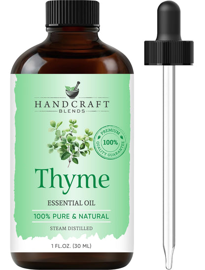 Handcraft Blends Thyme Essential Oil – 1 Fl Oz – 100% Pure & Natural