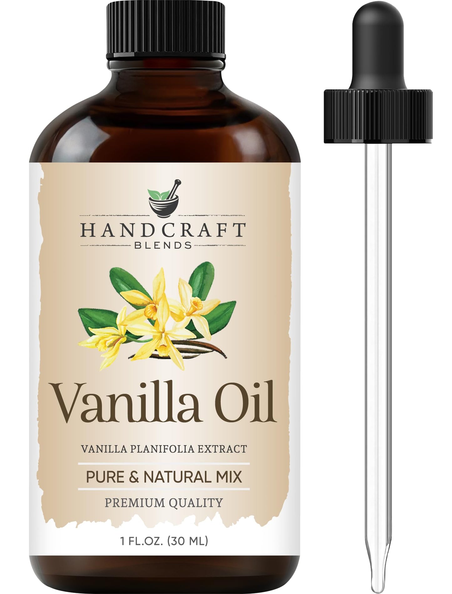 Handcraft Blends Vanilla Essential Oil – 1 Fl Oz | Pure & Premium Grade