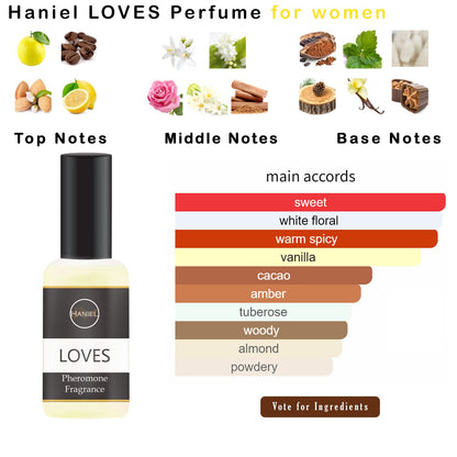 Haniel Pheromones Perfumes for Women – Luxurious Gift Set with Floral & Spicy Notes