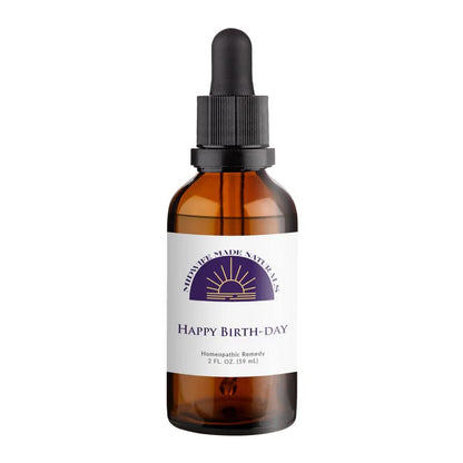 Happy Birth-Day by Midwife Made Naturals – All-Natural Liquid Homeopathic Remedy Drops, Non-GMO, 2 fl oz