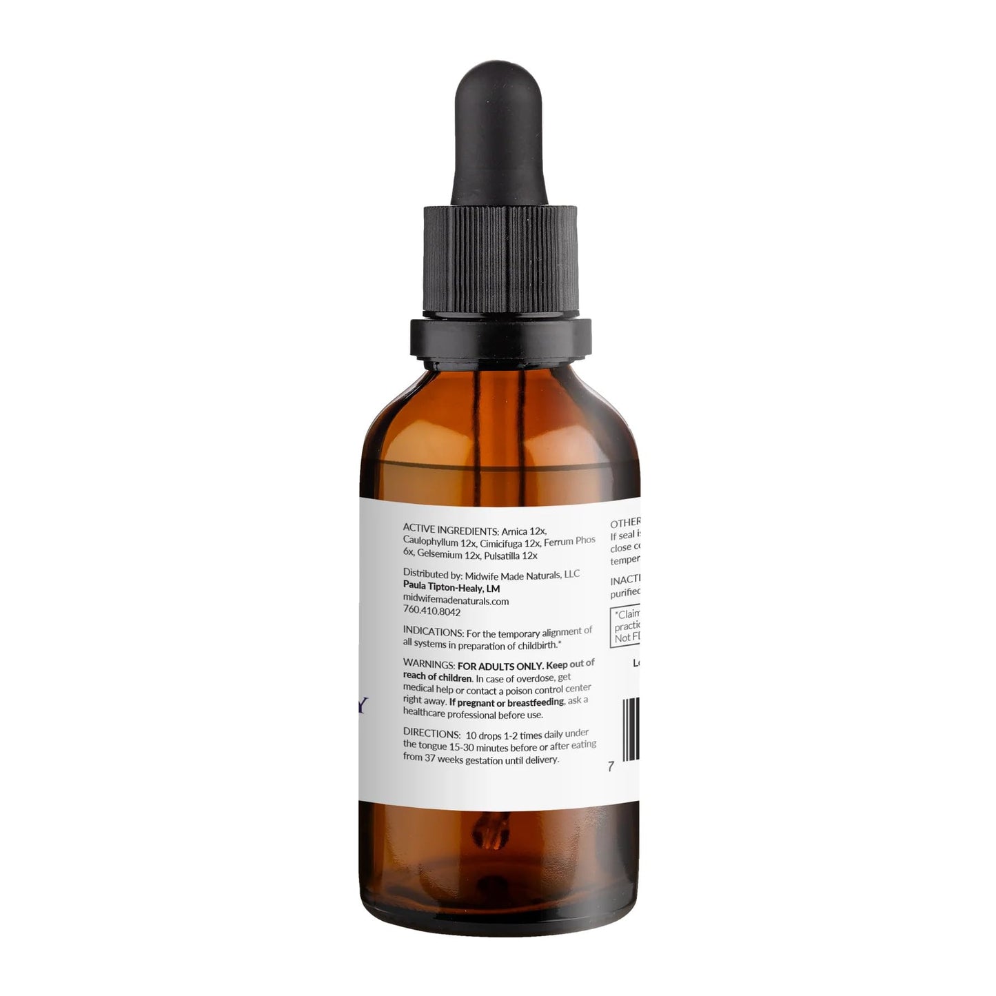 Happy Birth-Day by Midwife Made Naturals – All-Natural Liquid Homeopathic Remedy Drops, Non-GMO, 2 fl oz