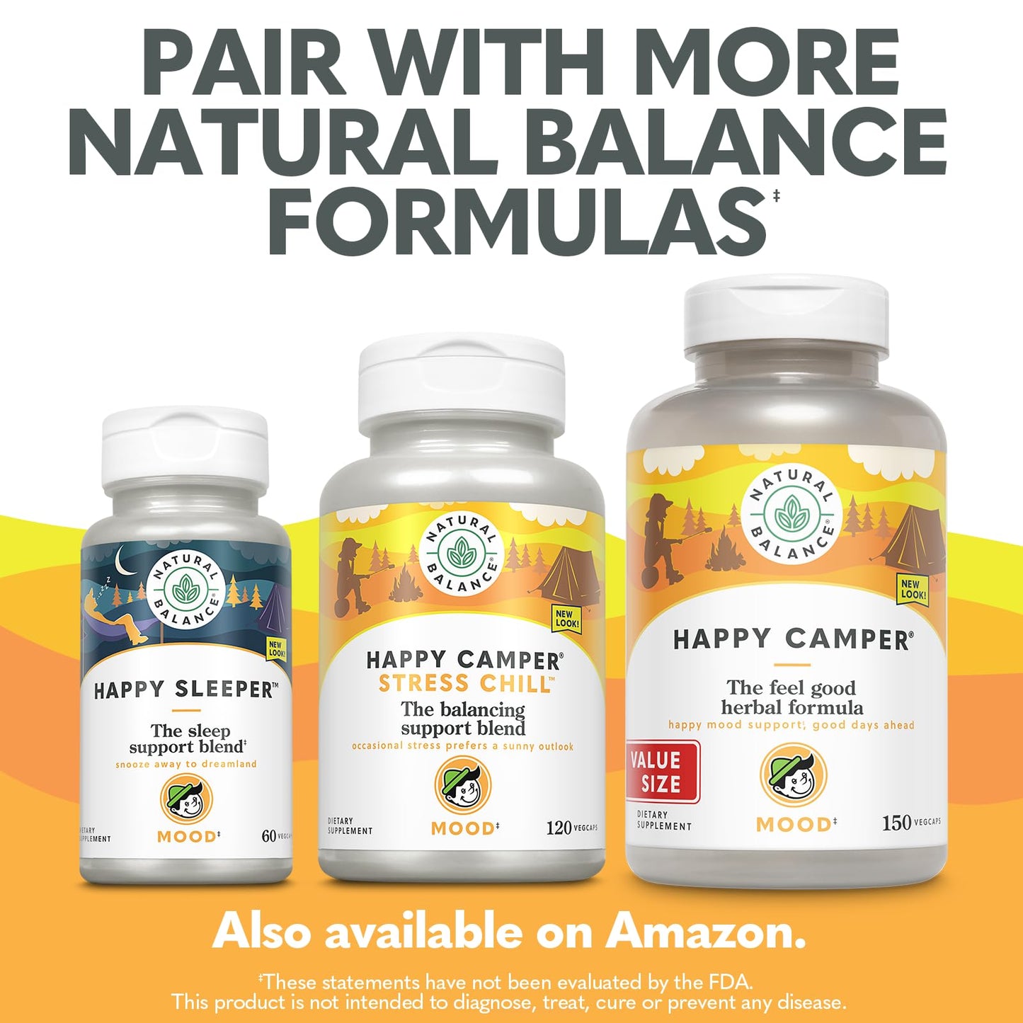 Natural Balance Happy Camper Mood Support – Kava Kava, Gotu Kola & Passion Flower