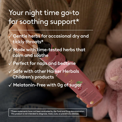 Harker Herbals Children's Chest Night Herbal Syrup | Nighttime Sleep Support