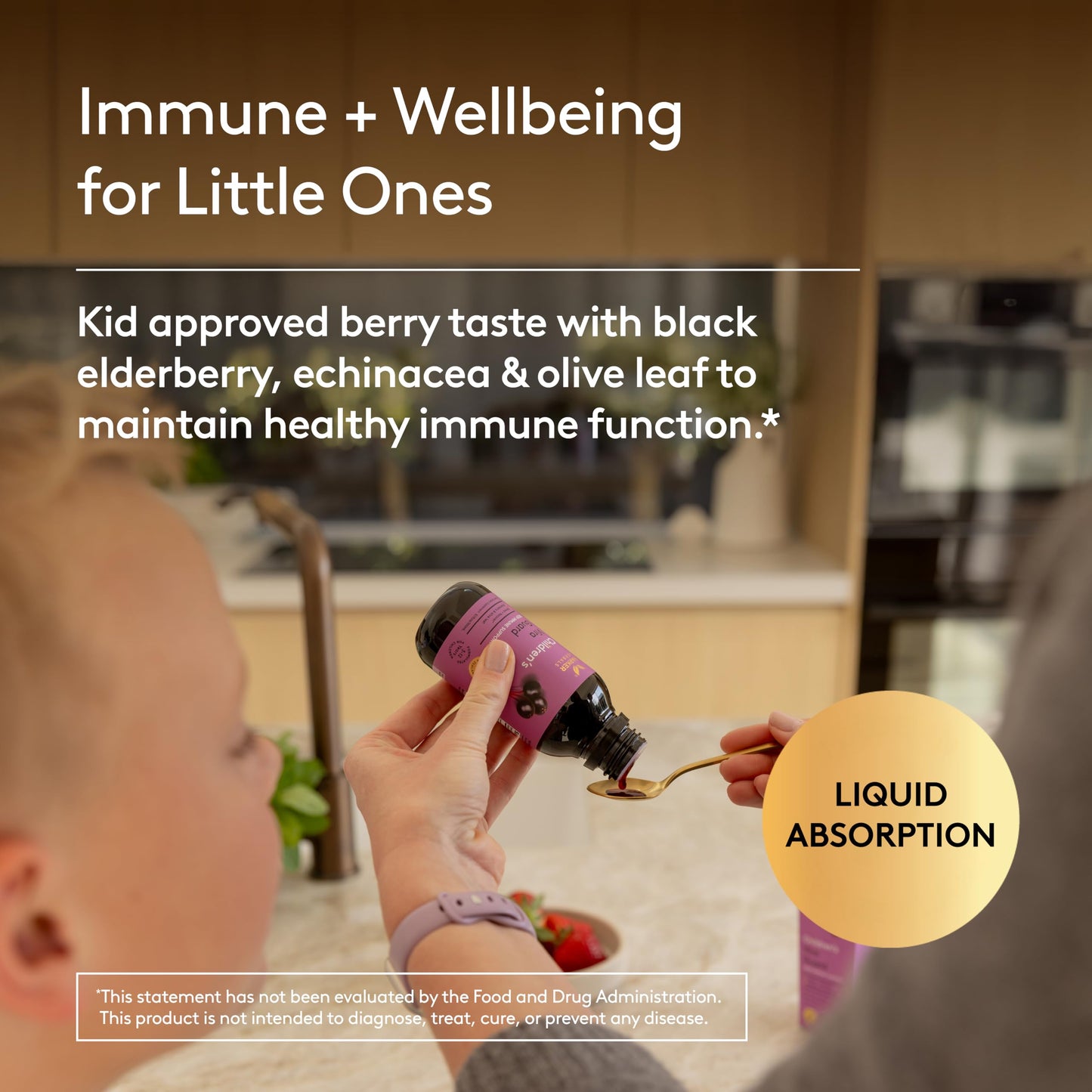 Harker Herbals Children's Immune & Wellbeing Herbal Syrup | Daily Immunity with Elderberry, Echinacea & Olive Leaf (5.1 fl oz)