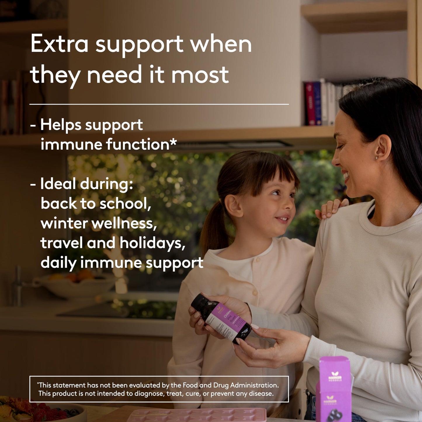 Harker Herbals Children's Immune & Wellbeing Herbal Syrup | Daily Immunity with Elderberry, Echinacea & Olive Leaf (5.1 fl oz)