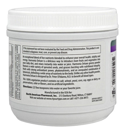 D'Adamo Harmonia Deluxe, 7 Ounce | Personalized Nutrition