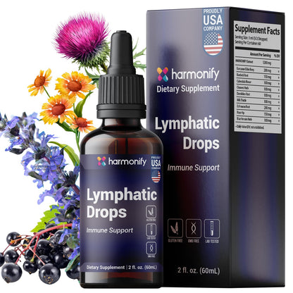 HARMONIFY Lymphatic Drainage Drops – Herbal Support (2 fl oz / 60 mL)