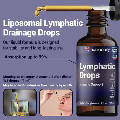 HARMONIFY Lymphatic Drainage Drops – Herbal Support (2 fl oz / 60 mL)