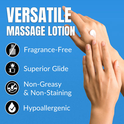 HawkGrips 8oz Therapeutic Massage Lotion – Unscented, Non-Greasy, Deep Tissue