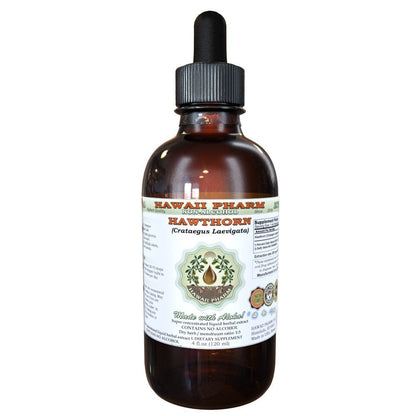 Hawaii Pharm Hawthorn Alcohol-Free Liquid Extract 2 oz | Crataegus Laevigata Glycerite