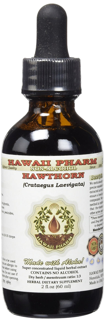 Hawthorn Alcohol-Free Liquid Extract – Organic Hawthorn Glycerite 2 oz