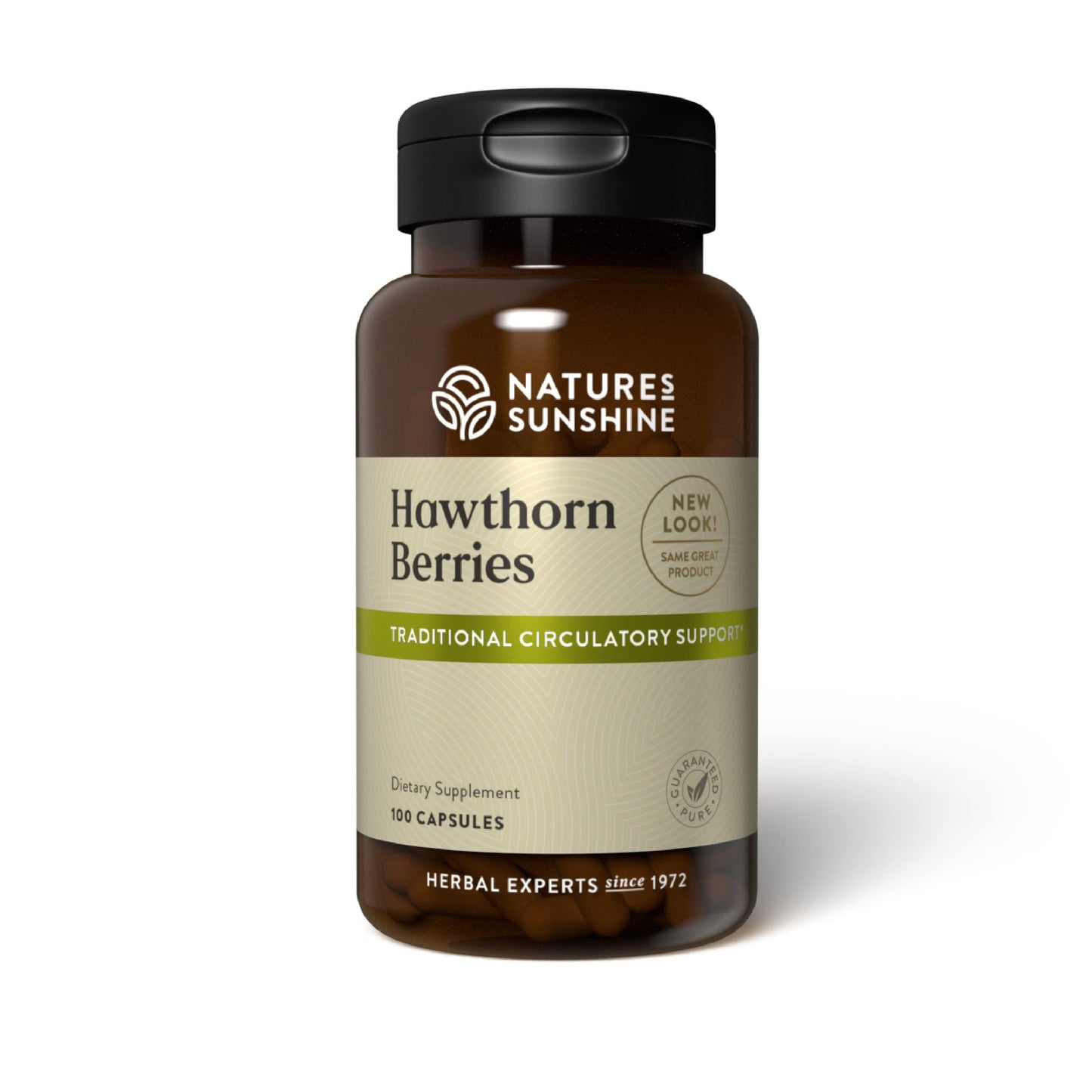Nature's Sunshine Hawthorn Berries, 100 Capsules – Heart Health & Circulatory Support
