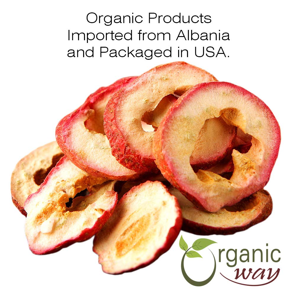 Organic Way Hawthorn Berries Cut & Sifted (Crataegus monogyna) – Albania, 4 oz | USDA Kosher | Vegan | Non-GMO | Gluten Free