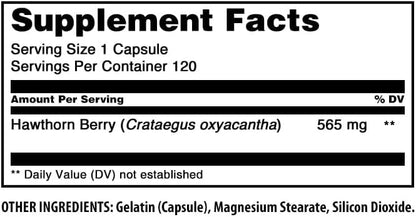 Amazing Formulas Hawthorn Berries 565 mg – 120 Capsules, 3 Pack, Made in USA